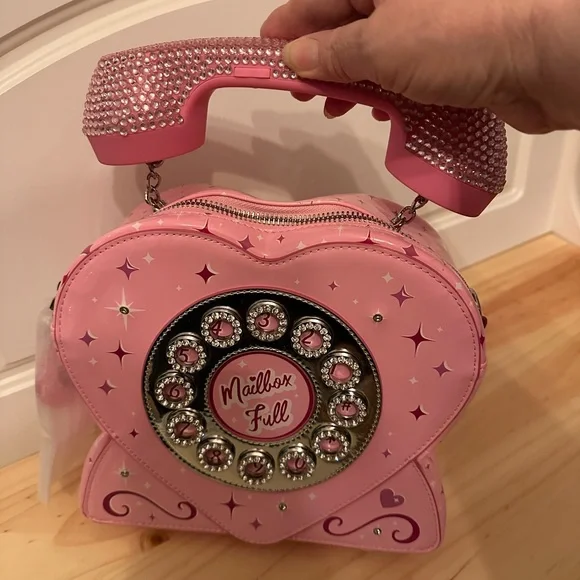 Sugar Thrillz / Dolls Kill SWEET RING GLITTER HANDBAG NWT - Picture 5 of 9